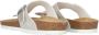Rohde Leren Teenslippers Dames Wit Metalli - Thumbnail 46