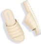 Rohde Leren Comfort Slide Sandaal Beige Dames - Thumbnail 5