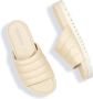 Rohde Leren Comfort Slide Sandaal Beige Dames - Thumbnail 4