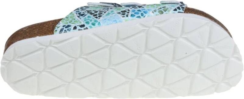 Rohde Multicolor damesandaal met twee banden Multicolor Dames