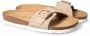 Rohde Beige Suède Muil Sandaal Beige Dames - Thumbnail 4