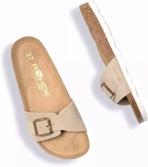 Rohde Suede Mule Sandal Beige Dames