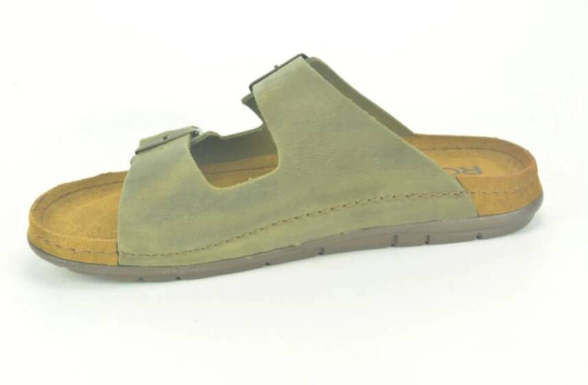 Rohde Taupe Sandalen met Open Neus en Gespen