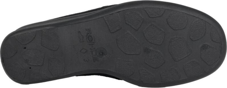 Rohde Zwarte dames huisslipper houd voeten warm!