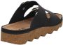 Rohde Zwarte Nubuck Leren Dames Sandaal Black Dames - Thumbnail 5