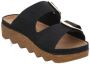 Rohde Zwarte Nubuck Leren Dames Sandaal Black Dames - Thumbnail 6