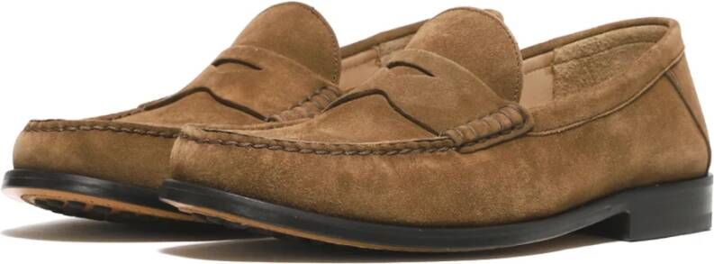 Rossano Bisconti Bruine Suède Mocassin Schoenen Brown Heren