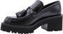 Rotta Klassieke Mocassin Schoenen Thirteen Black Dames - Thumbnail 4