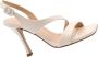 Guglielmo Rotta Rosa Leren Sandalen met Enkelband Beige Dames - Thumbnail 10