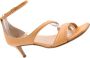 Guglielmo Rotta Rosa Leren Sandalen met Enkelband Beige Dames - Thumbnail 15
