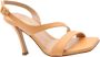 Guglielmo Rotta Rosa Leren Sandalen met Enkelband Beige Dames - Thumbnail 13