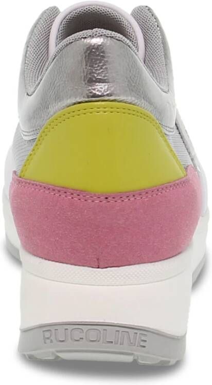 Rucoline Multicolor en Grijze Leren Sneakers voor Dames Gray Dames