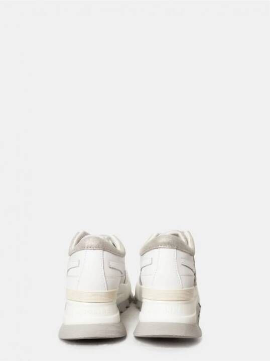 Rucoline Wit Zilver Leren Sneakers