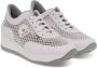 Rucoline Witte en Zilveren Netleren Sneakers White Dames - Thumbnail 5