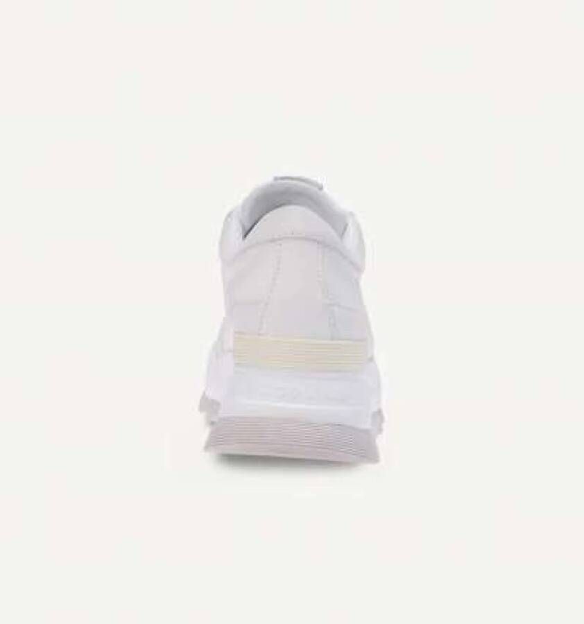 Rucoline Witte leren sneaker met 55mm EVA zool