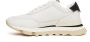 Rucoline Witte leren sneakers met zwarte details - Thumbnail 2