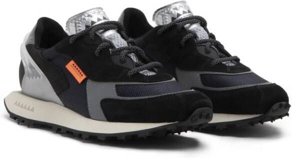 RUN OF Aw23 Boston M Sneakers Stijlvol en Comfortabel Black Heren