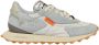 RUN OF Blauwe suède sneakers met zilveren details Multicolor Dames - Thumbnail 5