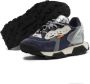 RUN OF Denim Suede Sneakers met Zwart & Wit Zolen Multicolor Heren - Thumbnail 5