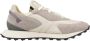RUN OF Splitleren Sneakers in Taupe Beige Heren - Thumbnail 9