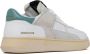 RUN OF Groen en wit leren EVO Combi Sneakers Wit Dames - Thumbnail 4