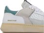 RUN OF Groen en wit leren EVO Combi Sneakers Wit Dames - Thumbnail 1