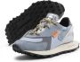 RUN OF Jeans Suède Leren Sneakers Gray Dames - Thumbnail 4