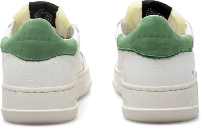 RUN OF Witte Leren Klassieke Sneakers White Heren