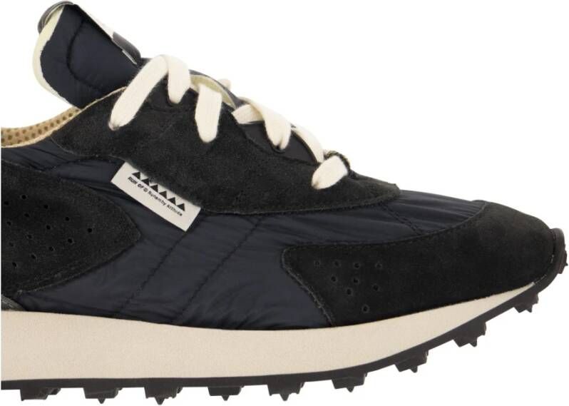 RUN OF Kripto M Suede en Nylon Trainers Blue Heren