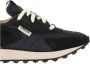 RUN OF Kripto M Suede en Nylon Trainers Blue Heren - Thumbnail 6