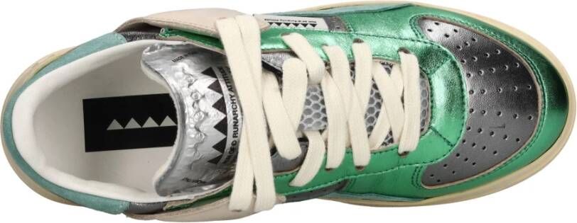 RUN OF Low Metal Sneakers