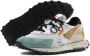 RUN OF Multicolor Leren Sneakers Memory Gel Rubberen Zool Multicolor Dames - Thumbnail 4