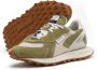 RUN OF Musk Split Leder Sneakers Green Dames - Thumbnail 4