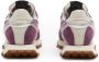 RUN OF Roze Leren Sneaker met Witte Zolen Purple Dames - Thumbnail 3