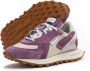 RUN OF Roze Leren Sneaker met Witte Zolen Purple Dames - Thumbnail 4