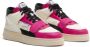 RUN OF Roze Leren Sneakers met Memory Gel Multicolor Dames - Thumbnail 2