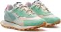 RUN OF Smaragd Sneakers Mintgroen Multicolor Dames - Thumbnail 2