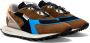 RUN OF Bruine Sneakers met Oranje Details Multicolor Heren - Thumbnail 2