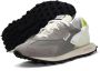 RUN OF Grijze Sneakers met Fluorescerende Details Gray Heren - Thumbnail 6