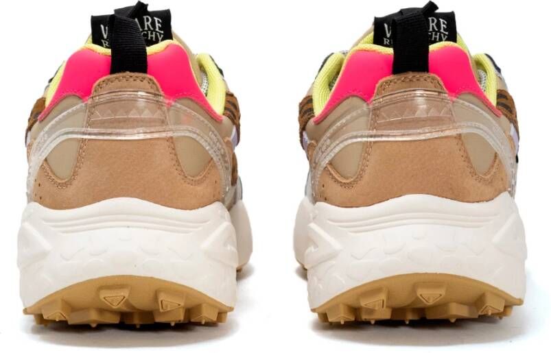 RUN OF Sneaker LEO Hunter W Wrinkle Multicolor Dames