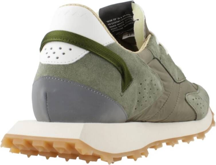 RUN OF Stijlvolle Sneakers voor Moderne Man Green Heren