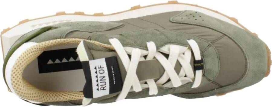 RUN OF Stijlvolle Sneakers voor Moderne Man Green Heren