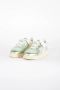 RUN OF Metallic Leren Sneakers Green Dames - Thumbnail 4