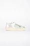 RUN OF Metallic Leren Sneakers Green Dames - Thumbnail 6