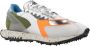 RUN OF MultiColour Leren en Technische Stof Sneakers Multicolor Heren - Thumbnail 5