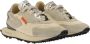 RUN OF Vaporix Suède en Nylon Trainers Beige Heren - Thumbnail 4