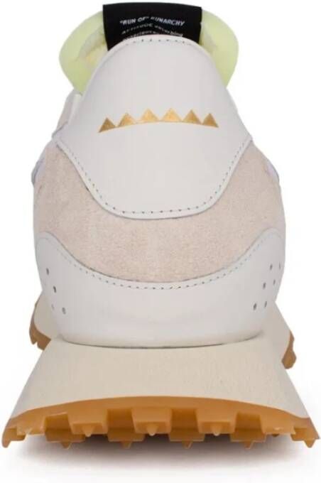 RUN OF Witte Sneakers Hash Stijl