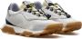 RUN OF Wandelschoenen Leer Nylon Reflecterend White Heren - Thumbnail 3