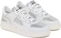 RUN OF Zilveren en witte metallic leren sneakers Multicolor Dames - Thumbnail 2