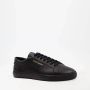 Saint Laurent Zwarte Leren Lage Sneakers Black Heren - Thumbnail 4